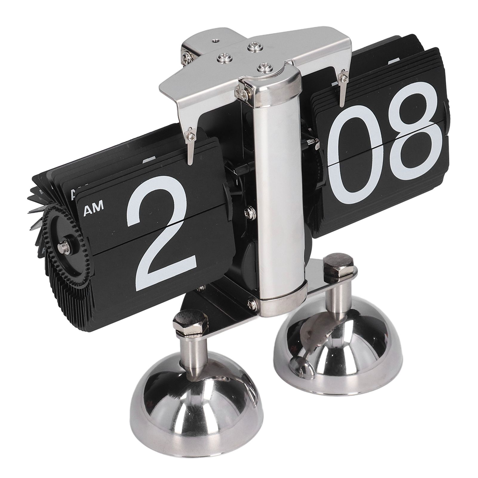 Flip Clock Quartz Movement High Accuracy Retro Style Stainless Steel Simple view 4