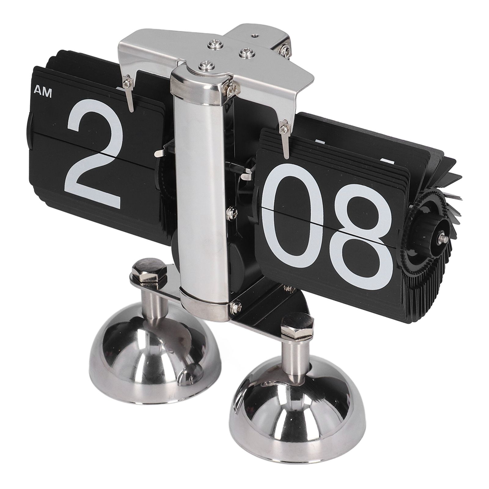 Flip Clock Quartz Movement High Accuracy Retro Style Stainless Steel Simple view 5