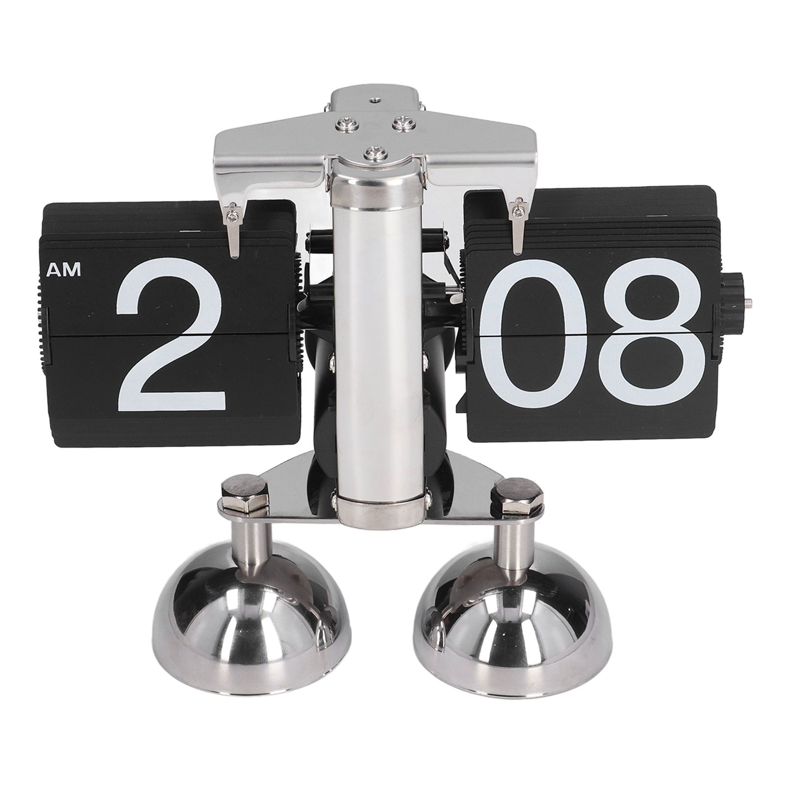 Flip Clock Quartz Movement High Accuracy Retro Style Stainless Steel Simple view 7