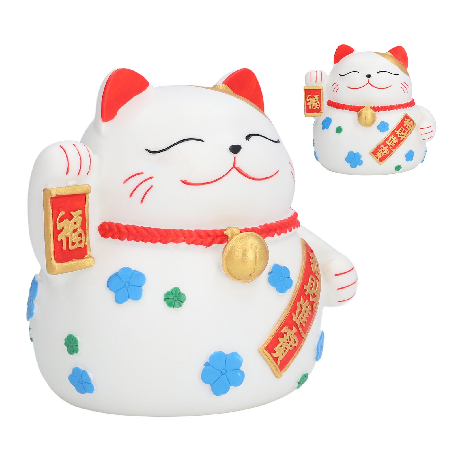 Piggy Bank Big Lucky Cat Shape Deposit 1000 Coins Natural Colors Washable view 8
