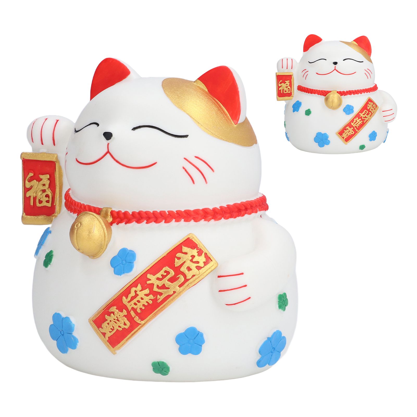 Piggy Bank Big Lucky Cat Shape Deposit 1000 Coins Natural Colors Washable view 9