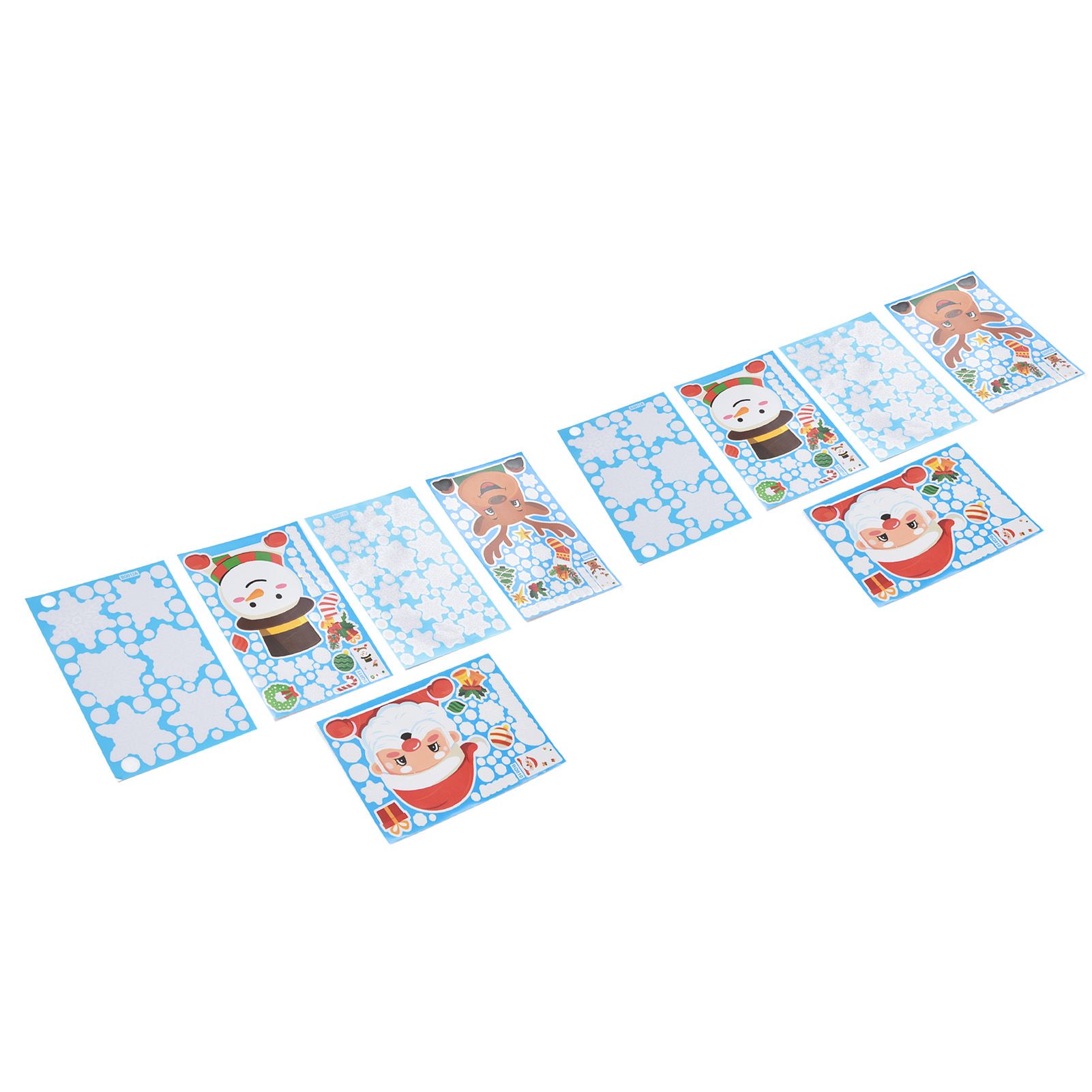 2Set Christmas Sticker DIY Window Glass Sticker Deer Snowman Decorative view 4