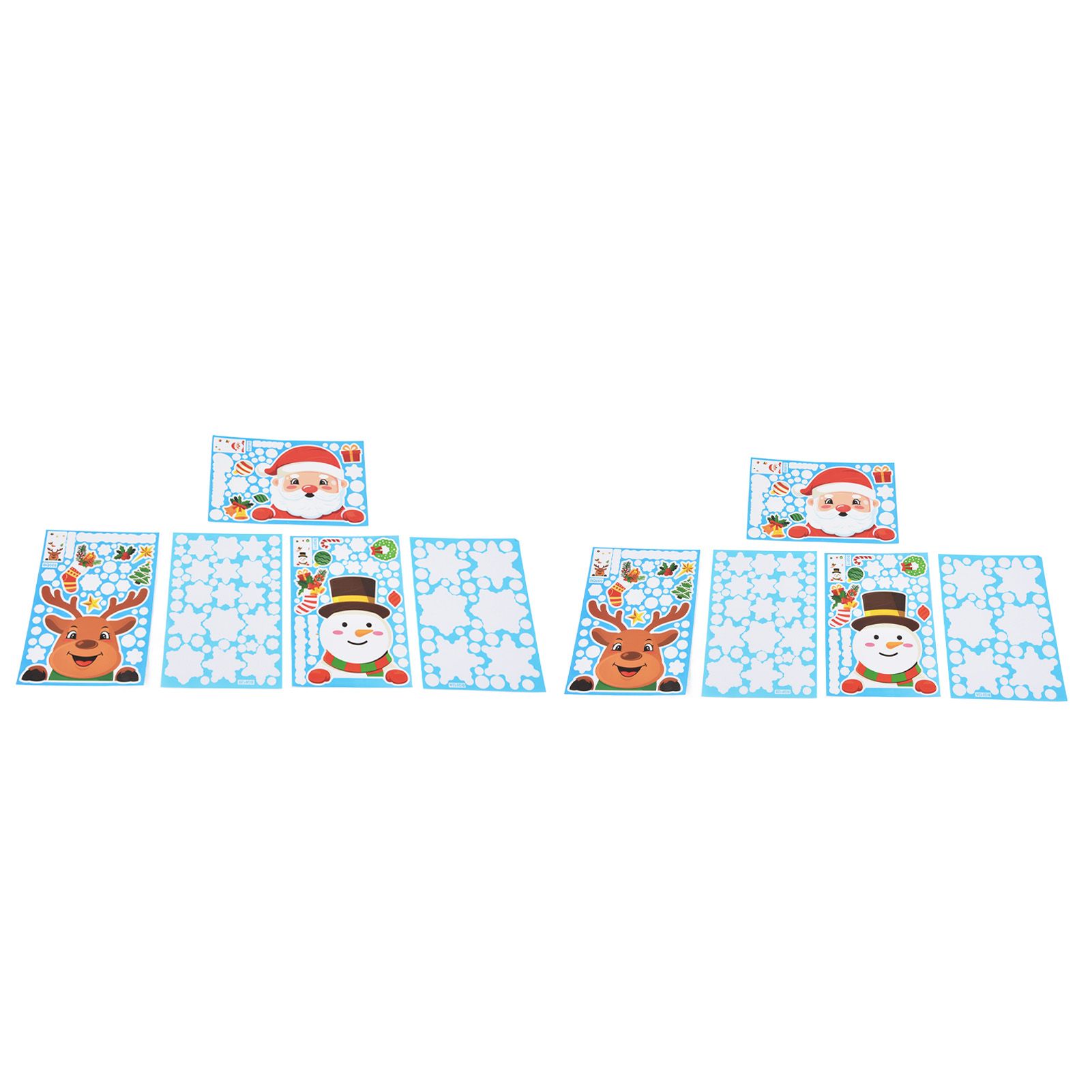 2Set Christmas Sticker DIY Window Glass Sticker Deer Snowman Decorative view 6