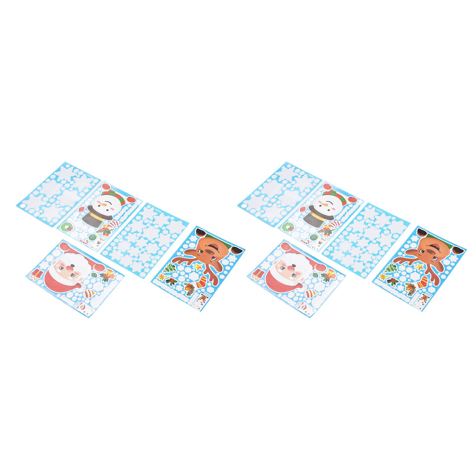 2Set Christmas Sticker DIY Window Glass Sticker Deer Snowman Decorative view 7