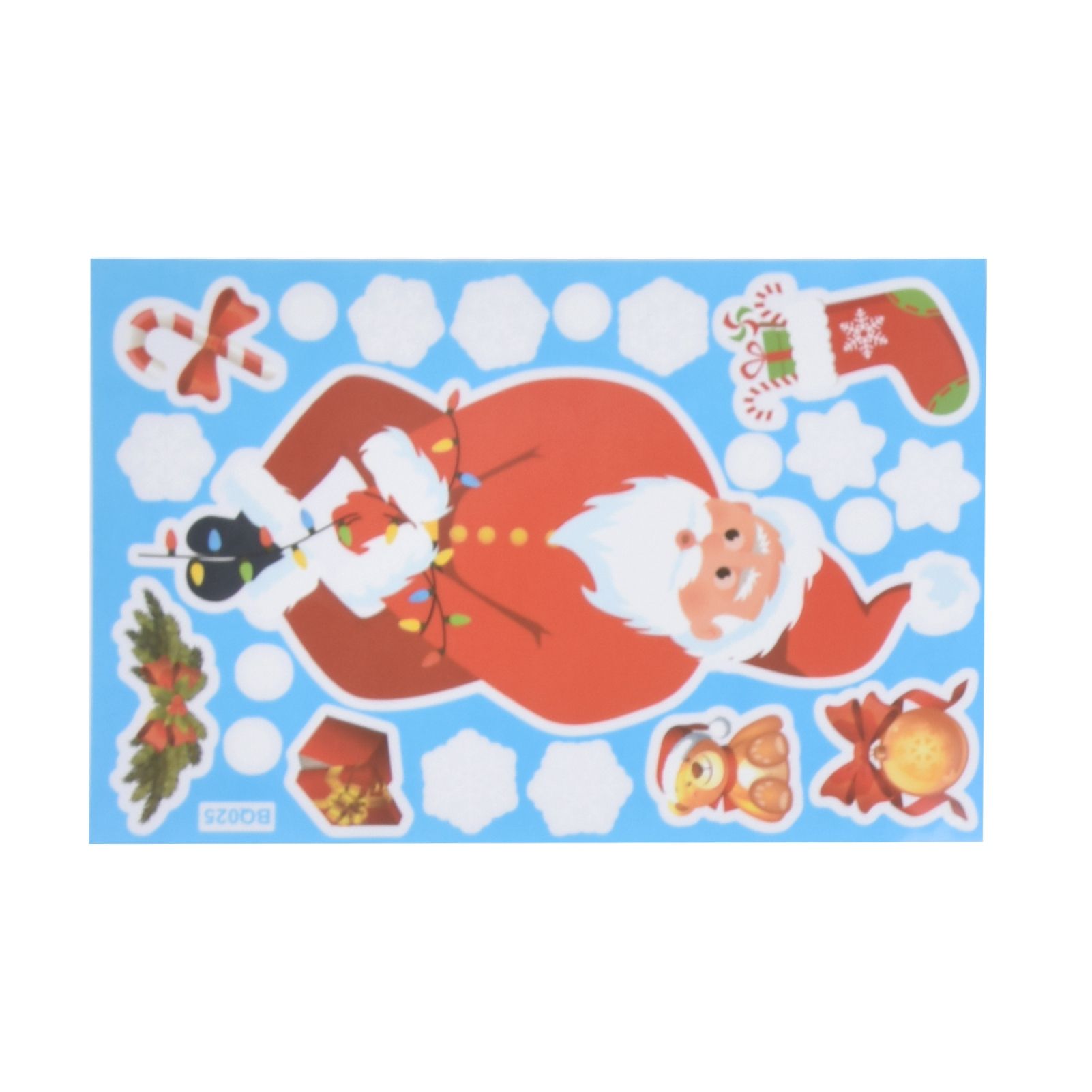 8Pcs Christmas Stickers Cute Patterns Easy to Use Environmentally Friendly view 13