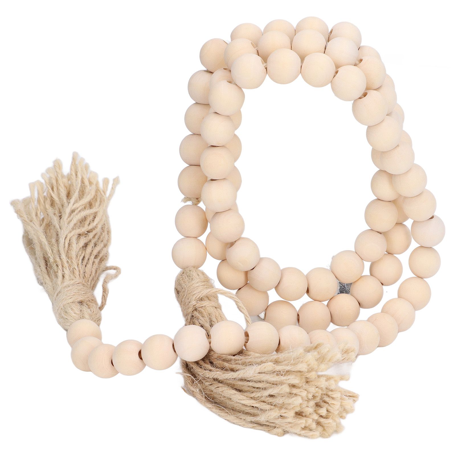 Wood Bead Garland Hand Crafted Fine Workmanship Comfortable Hold Bohemian view 7