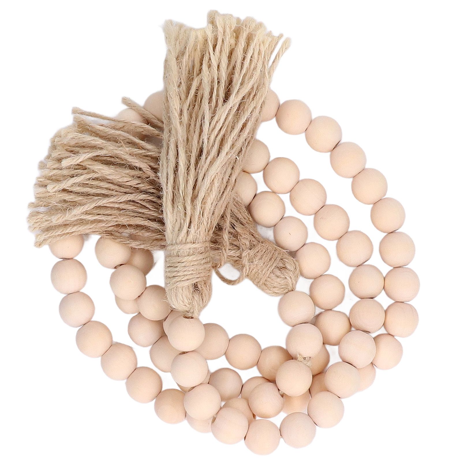 Wood Bead Garland Hand Crafted Fine Workmanship Comfortable Hold Bohemian view 9
