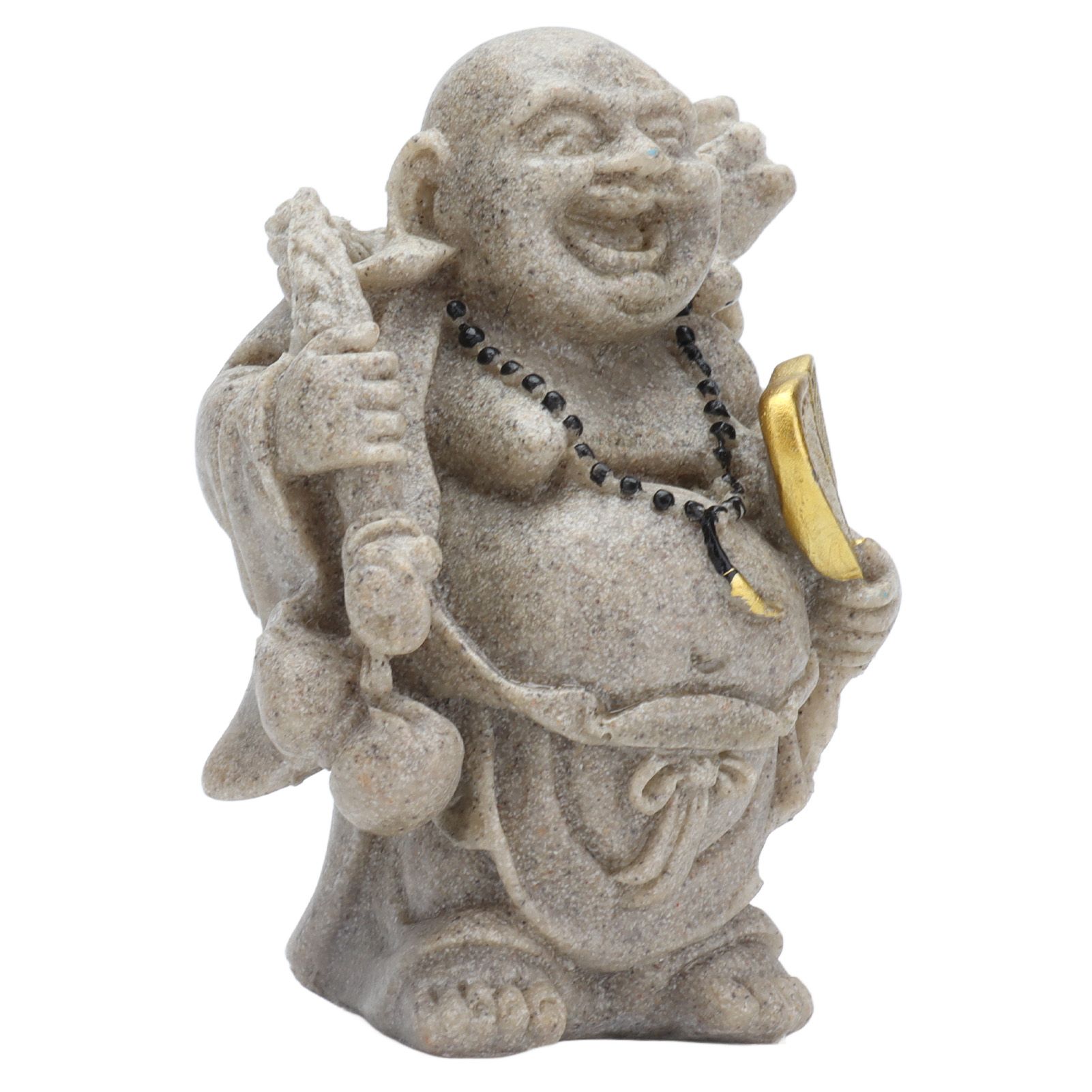 Buddha Statue Resin Mini 8cm Maitreya Laughing Buddha Figurine for Home Office view 2