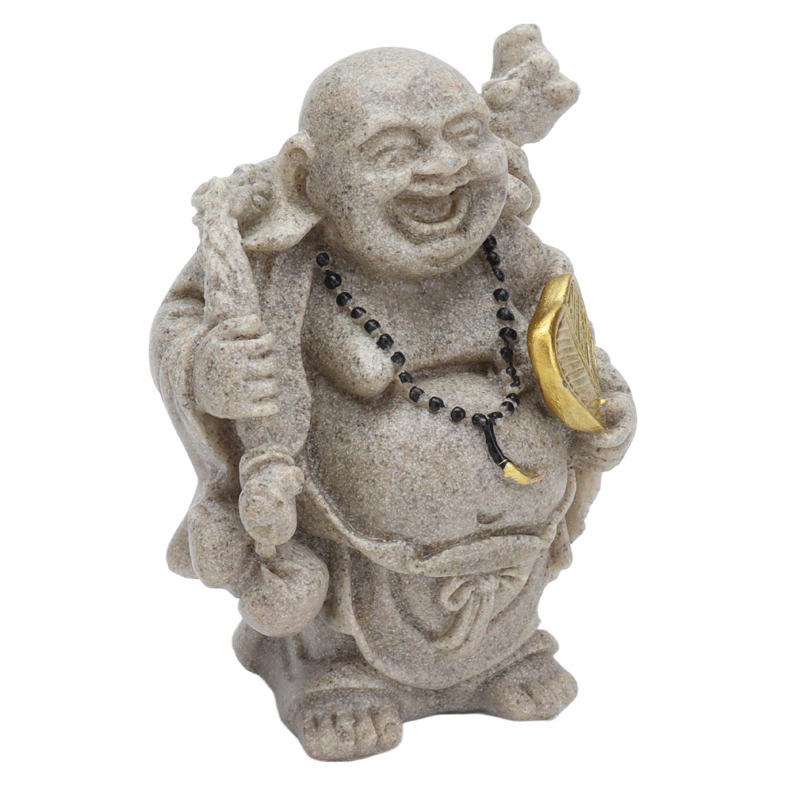 Buddha Statue Resin Mini 8cm Maitreya Laughing Buddha Figurine for Home Office view 3