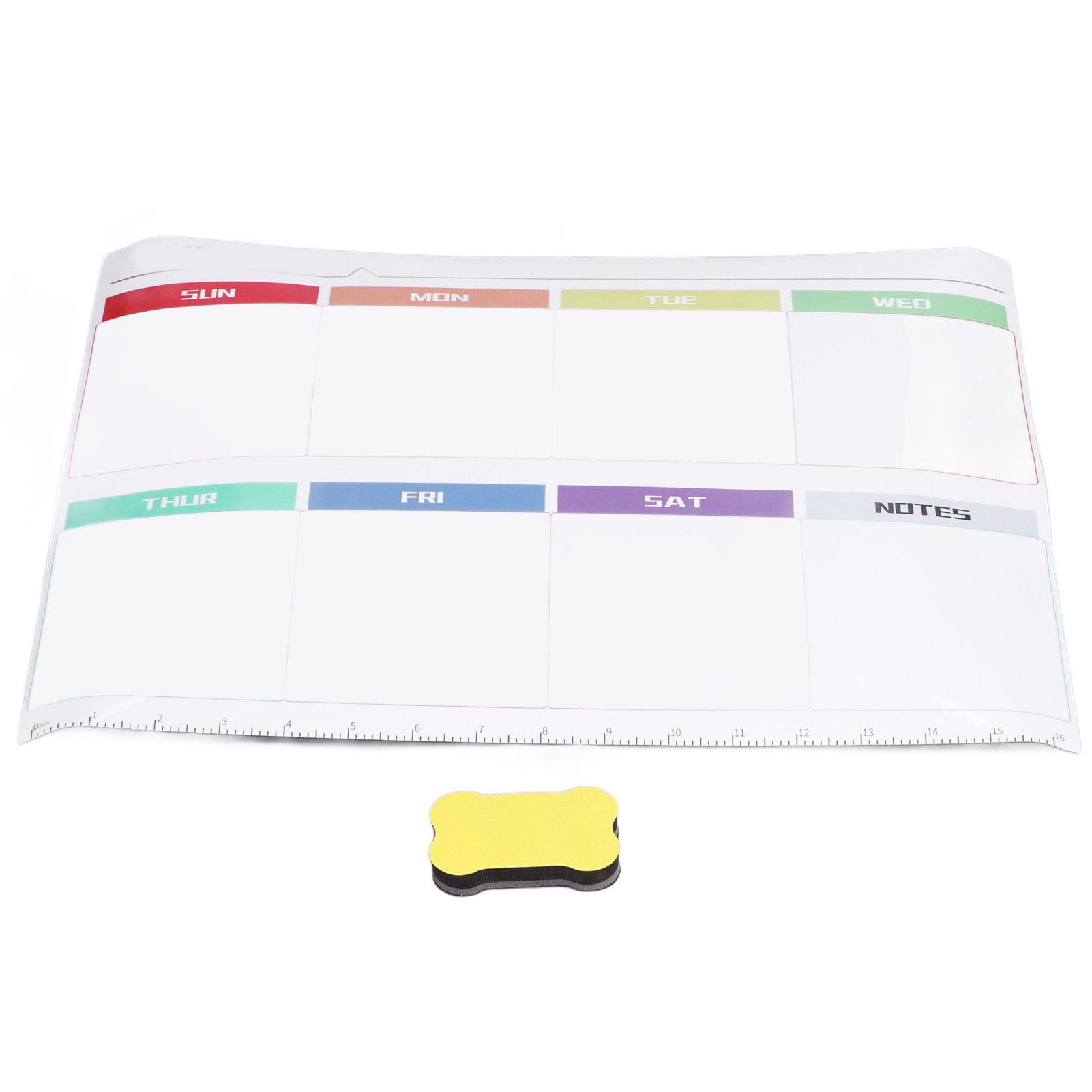 Weekly Calendar Self Adhesive Reusable Weekly Dry Erase Board Paste with view 3