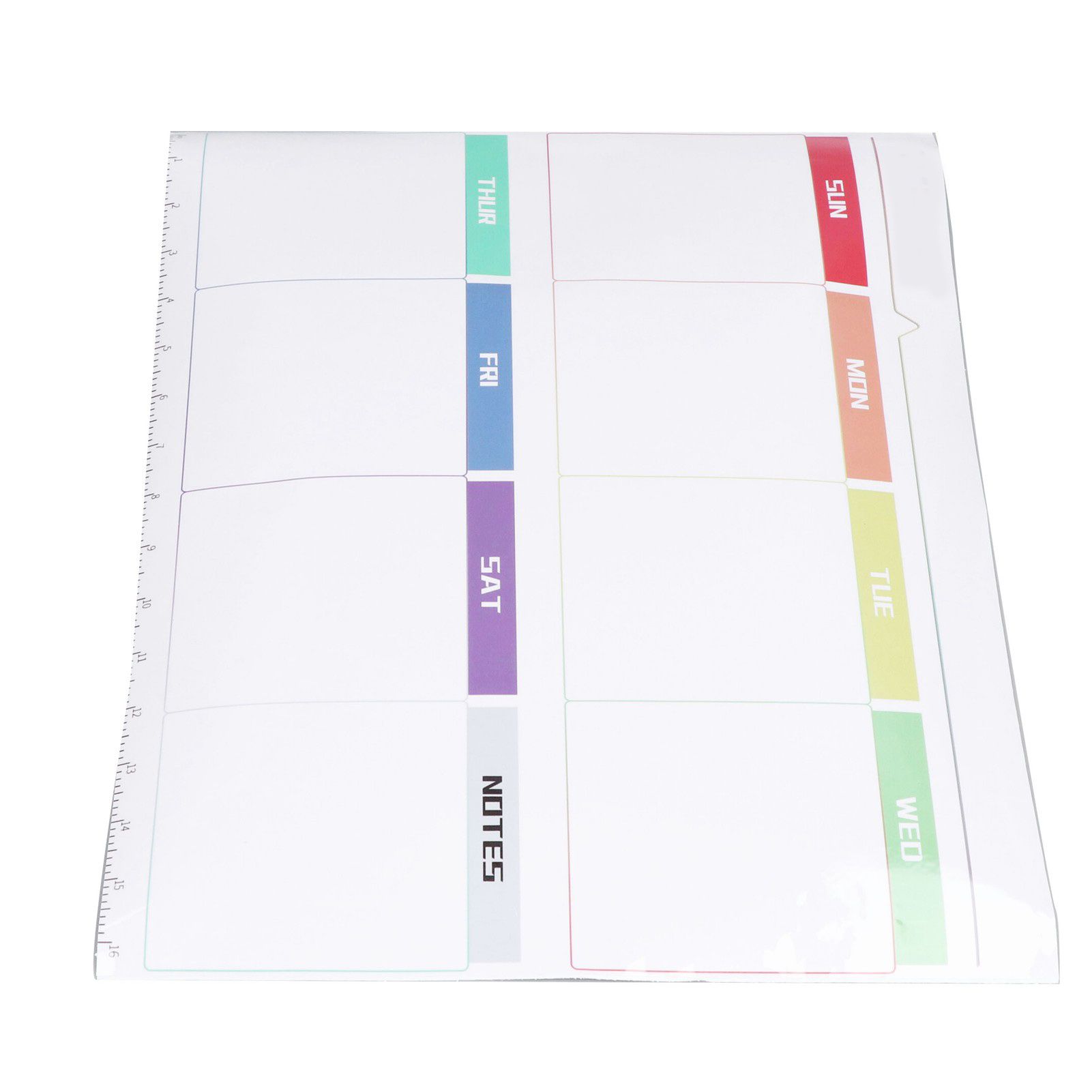 Weekly Calendar Self Adhesive Reusable Weekly Dry Erase Board Paste with view 8