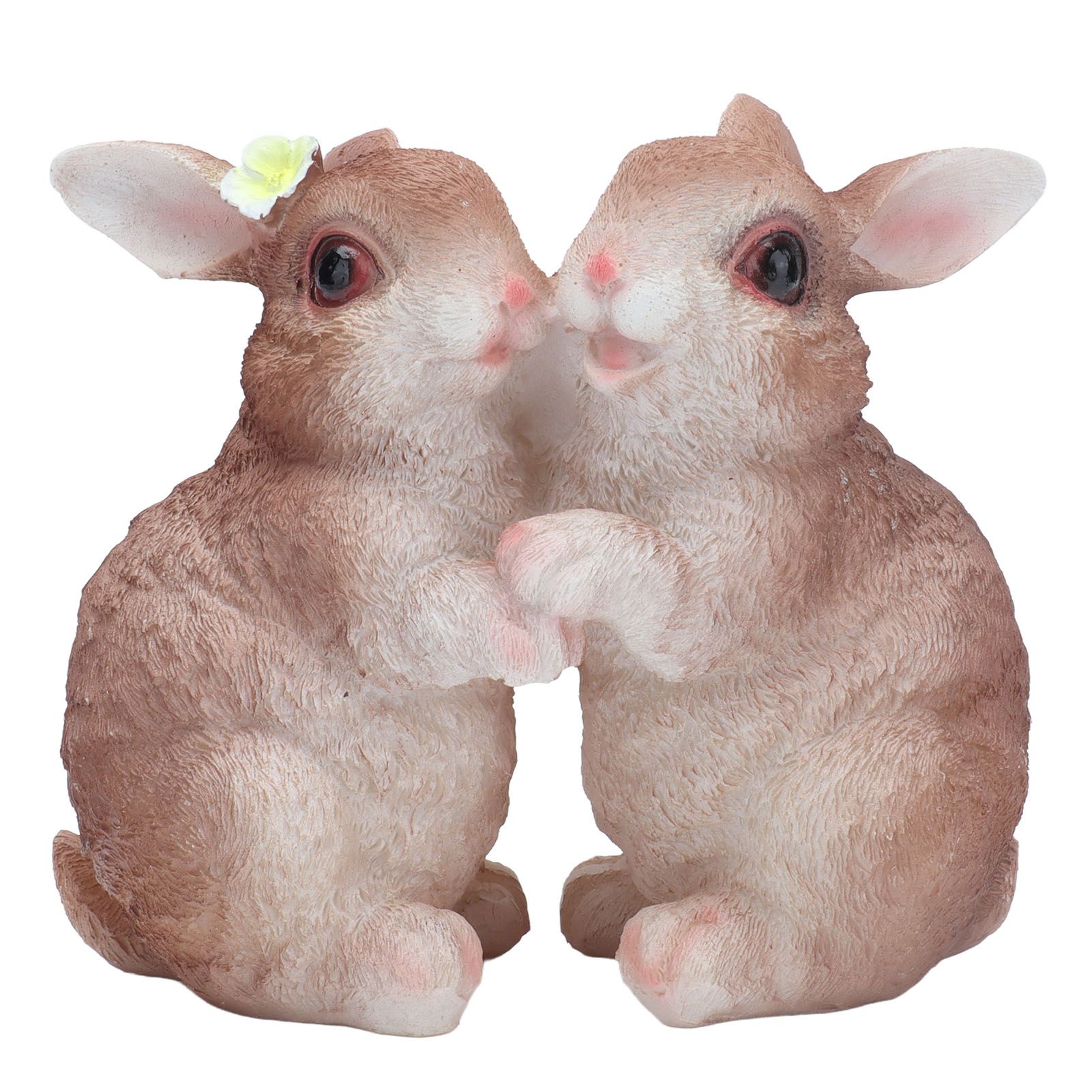 Garden Bunny Statues Resin Crafts Decorations Potted Landscaping Sculpture — image 1