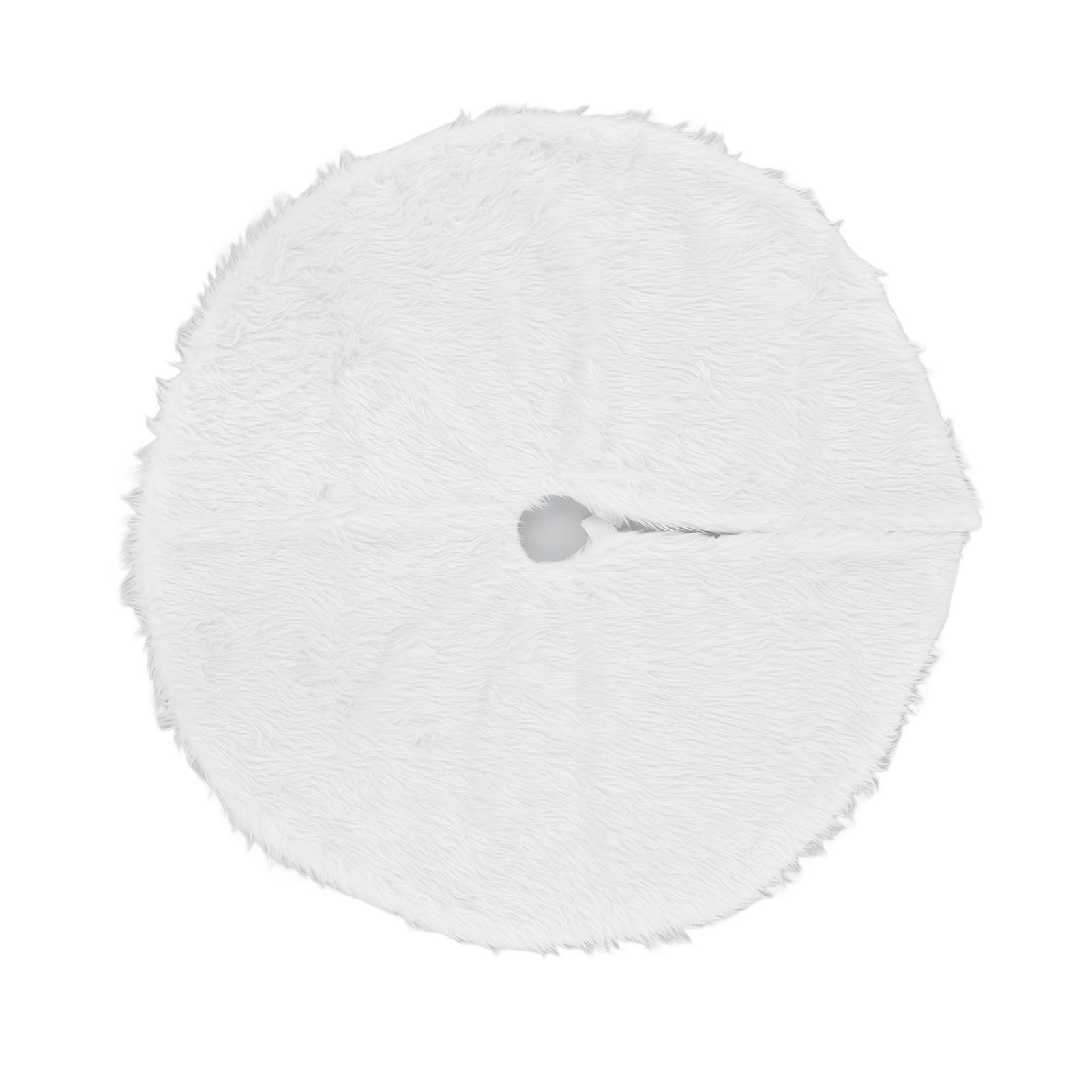 Christmas Tree Skirt Snowy White Christmas Tree Mat for Xmas Festive Holiday view 9