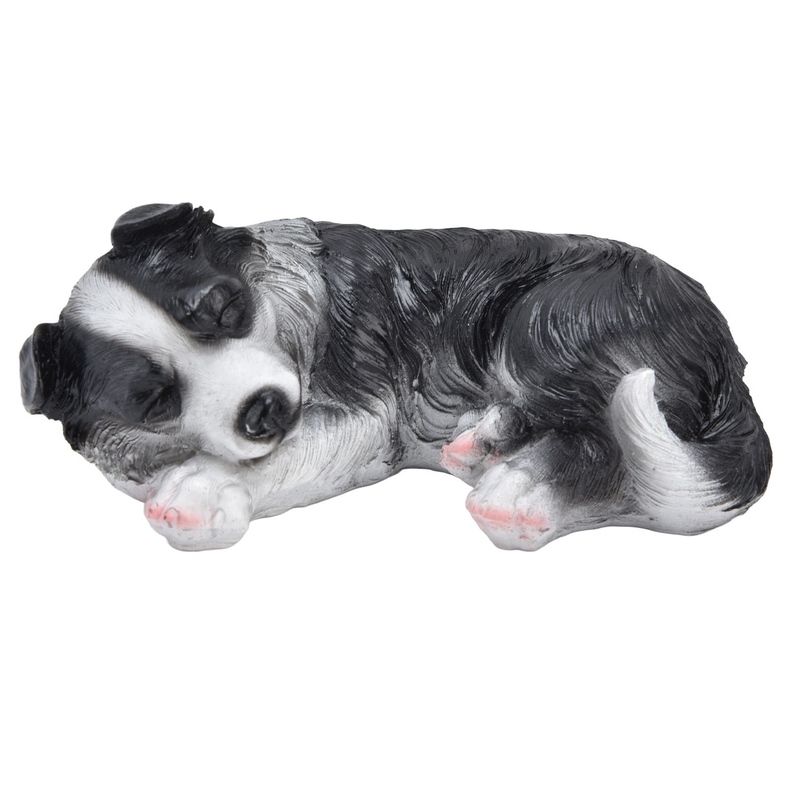 Dog Ornament Textured Exquisite Vivid Real Cute Dog Statue for Garden Lawn view 2