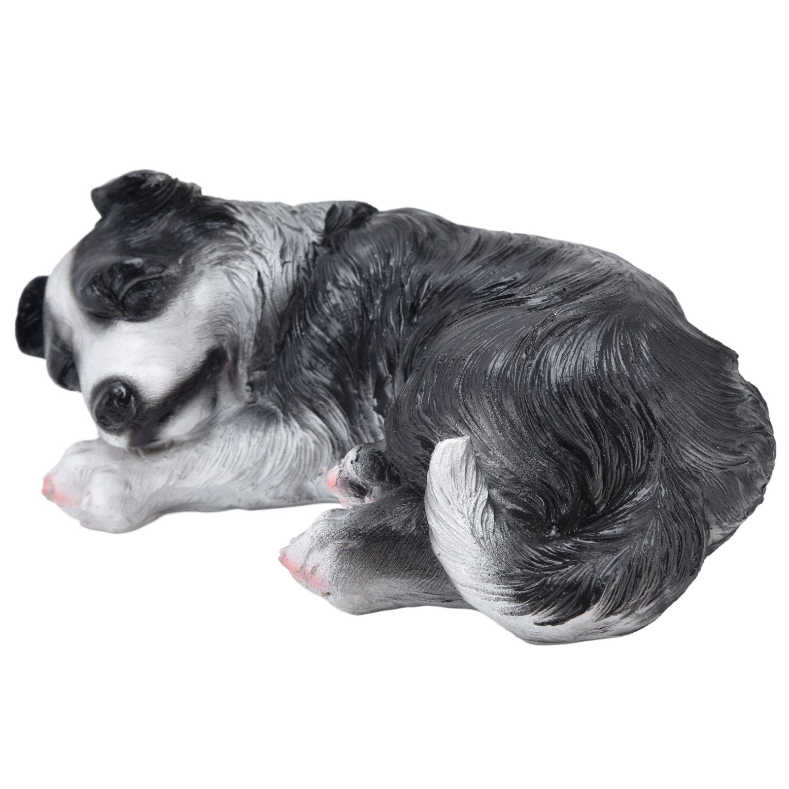 Dog Ornament Textured Exquisite Vivid Real Cute Dog Statue for Garden Lawn view 3