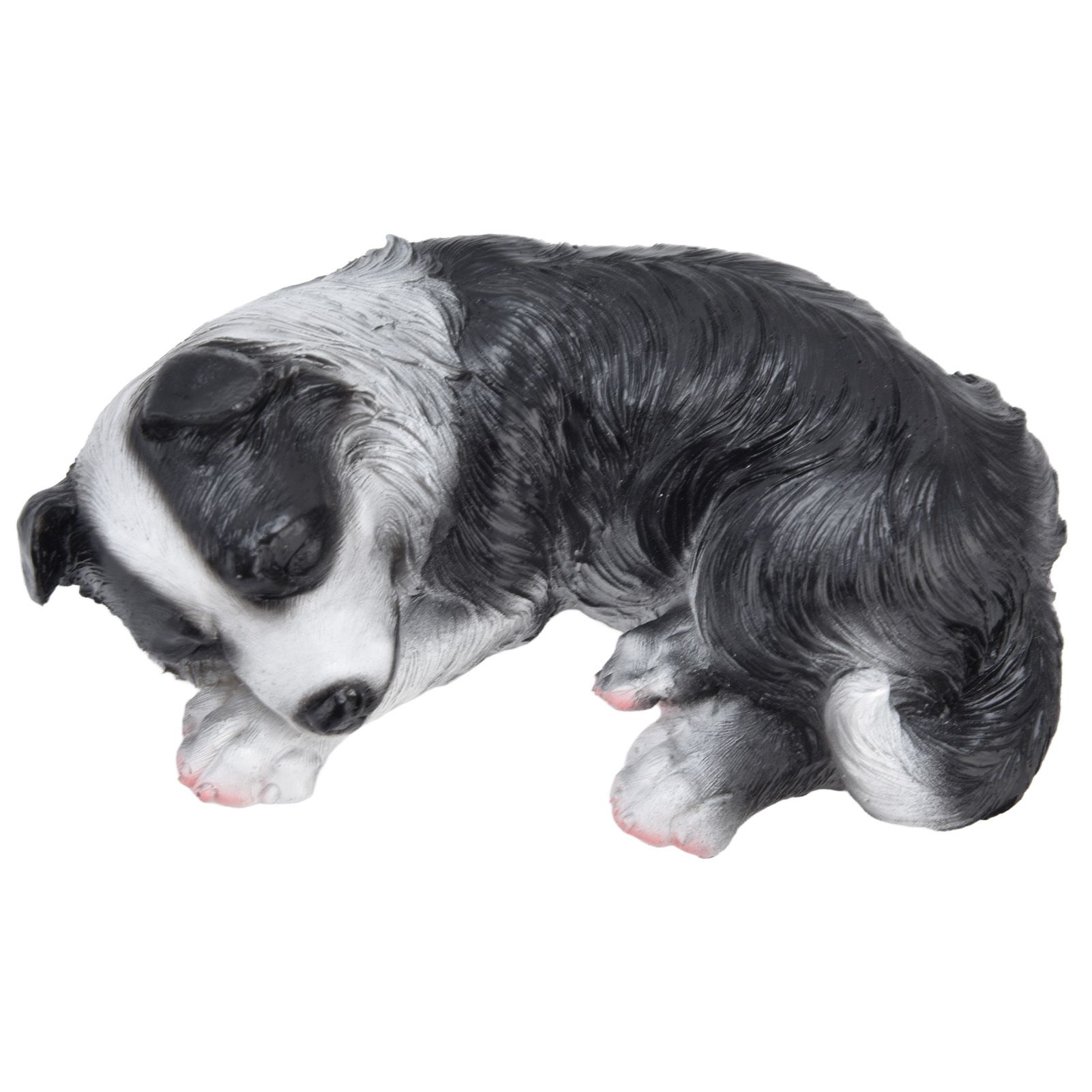 Dog Ornament Textured Exquisite Vivid Real Cute Dog Statue for Garden Lawn view 6