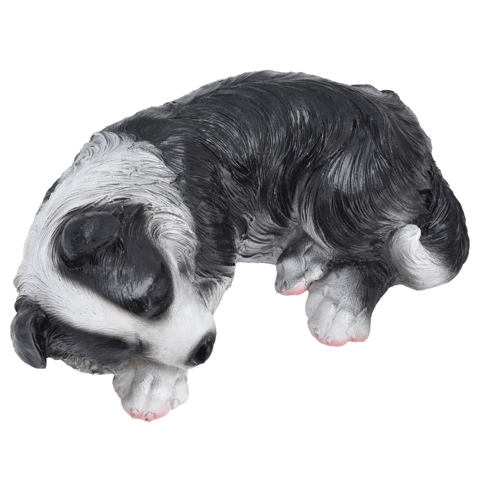 Dog Ornament Textured Exquisite Vivid Real Cute Dog Statue for Garden Lawn view 9