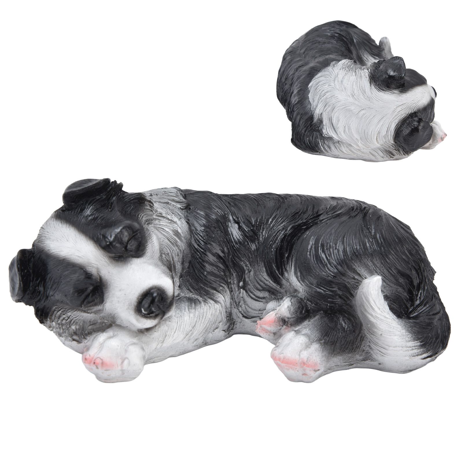 Dog Ornament Textured Exquisite Vivid Real Cute Dog Statue for Garden Lawn view 10