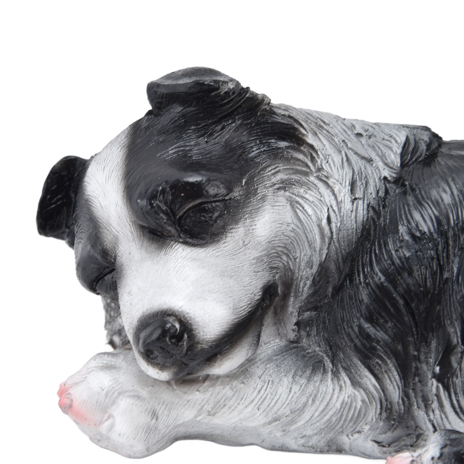 Dog Ornament Textured Exquisite Vivid Real Cute Dog Statue for Garden Lawn view 13