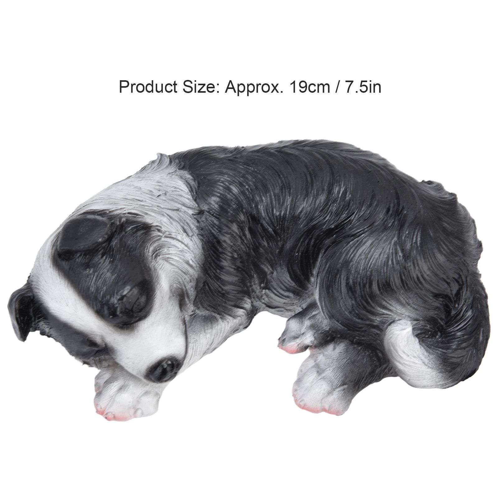 Dog Ornament Textured Exquisite Vivid Real Cute Dog Statue for Garden Lawn view 15