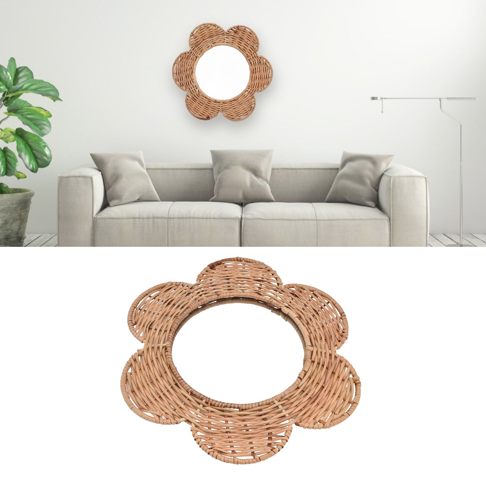 Hanging Mirror Unique Design Stylish Exquisite Cosmetic Mirror Wall Decoration view 11