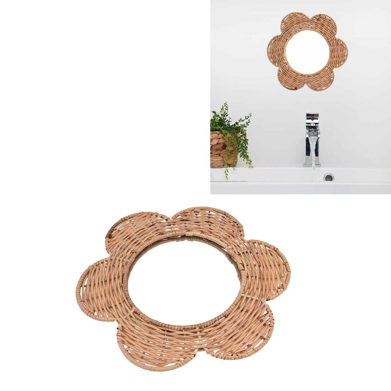 Hanging Mirror Unique Design Stylish Exquisite Cosmetic Mirror Wall Decoration view 12