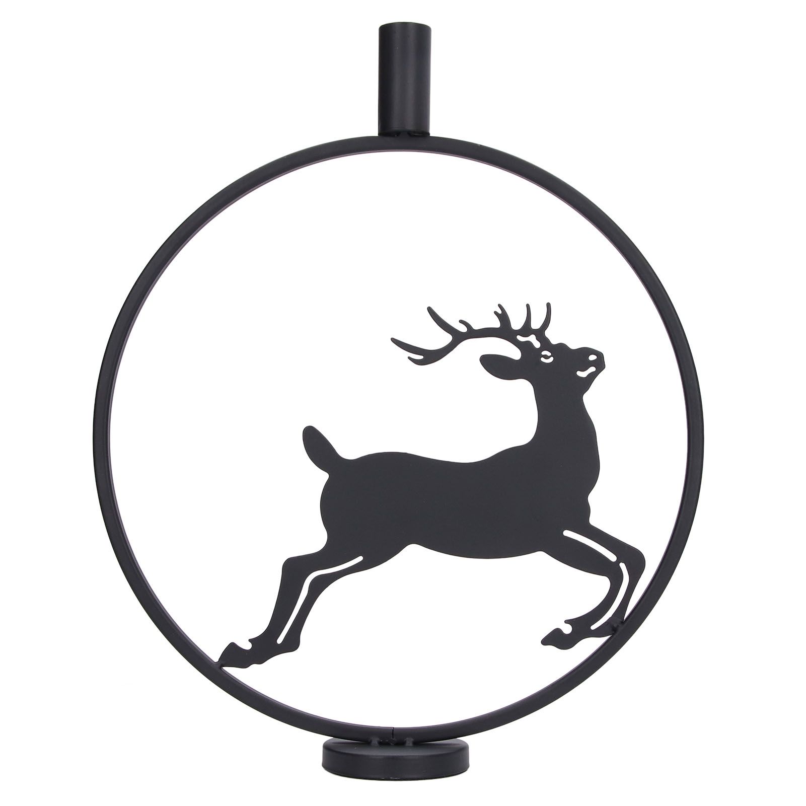 Deer Candle Holder Black European Style Tealight Holder Wall Decoration for