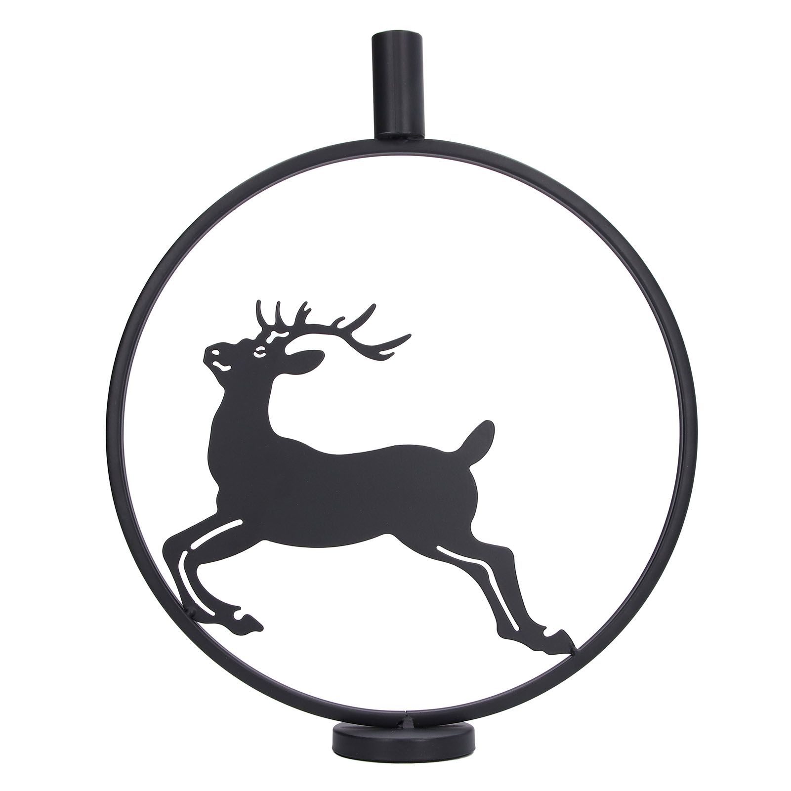 Deer Candle Holder Black European Style Tealight Holder Wall Decoration for view 11