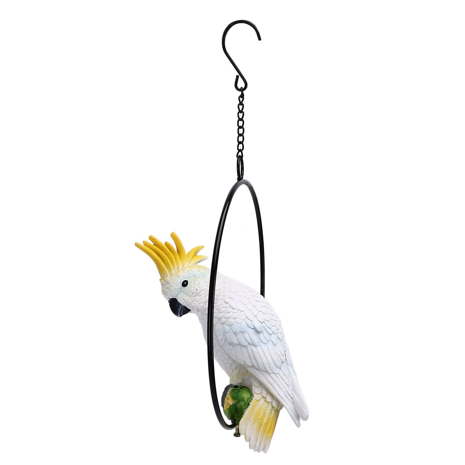 Iron Ring Parrots Decor Bright Texture Waterproof Iron Ring Parrots Resin view 6