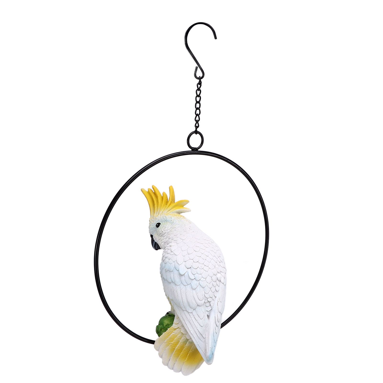 Iron Ring Parrots Decor Bright Texture Waterproof Iron Ring Parrots Resin view 7