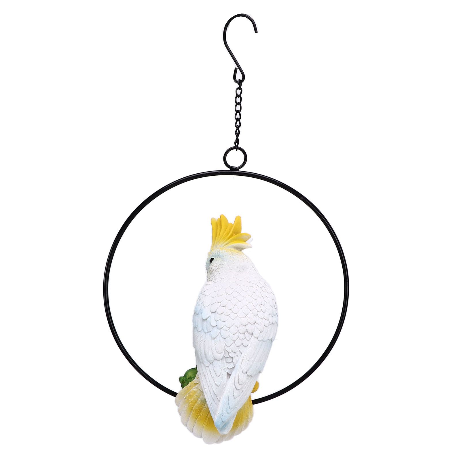 Iron Ring Parrots Decor Bright Texture Waterproof Iron Ring Parrots Resin view 10