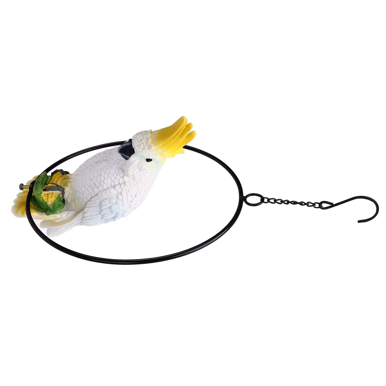 Iron Ring Parrots Decor Bright Texture Waterproof Iron Ring Parrots Resin view 13
