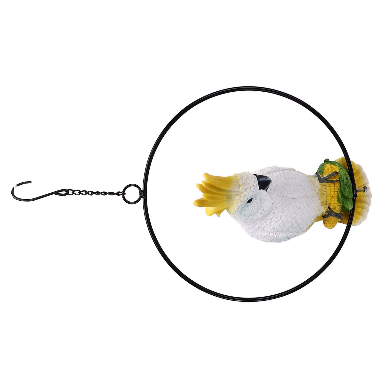 Iron Ring Parrots Decor Bright Texture Waterproof Iron Ring Parrots Resin view 14
