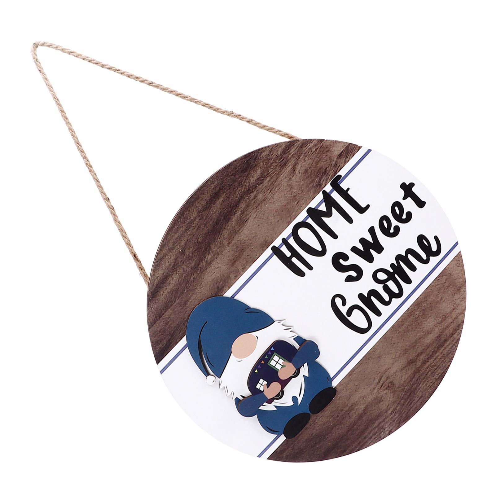 Welcome Door Sign Decor Round Wood Pendant Welcome Sign for Outdoor Window view 9