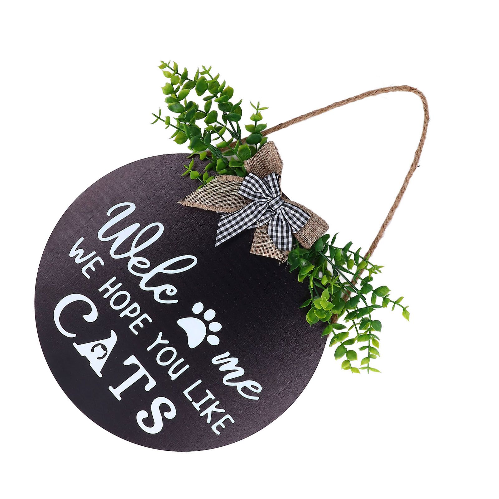 Rustic Welcome Wreath Sign Lovely Farmhouse Front Porch Decoration for Home view 3