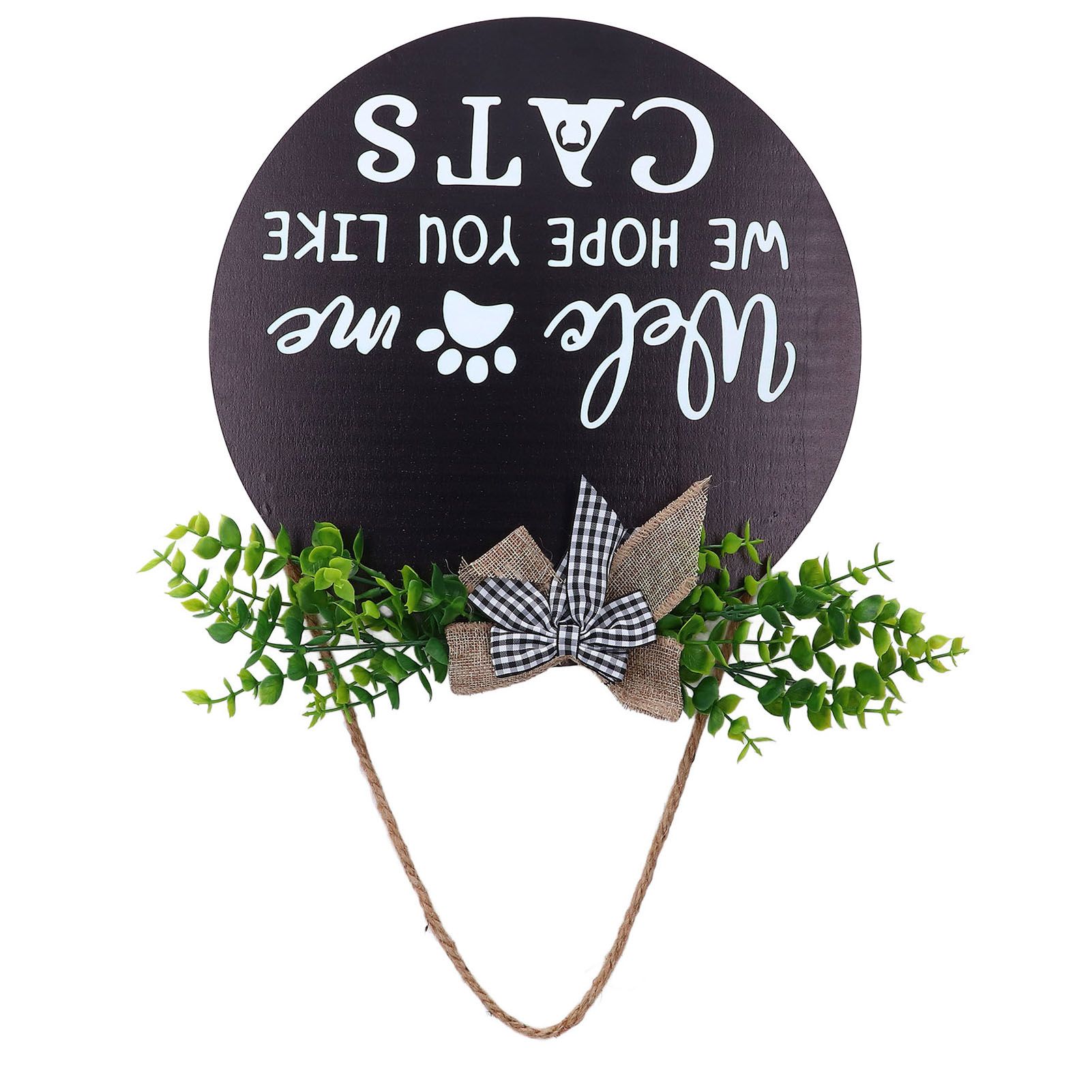 Rustic Welcome Wreath Sign Lovely Farmhouse Front Porch Decoration for Home view 6