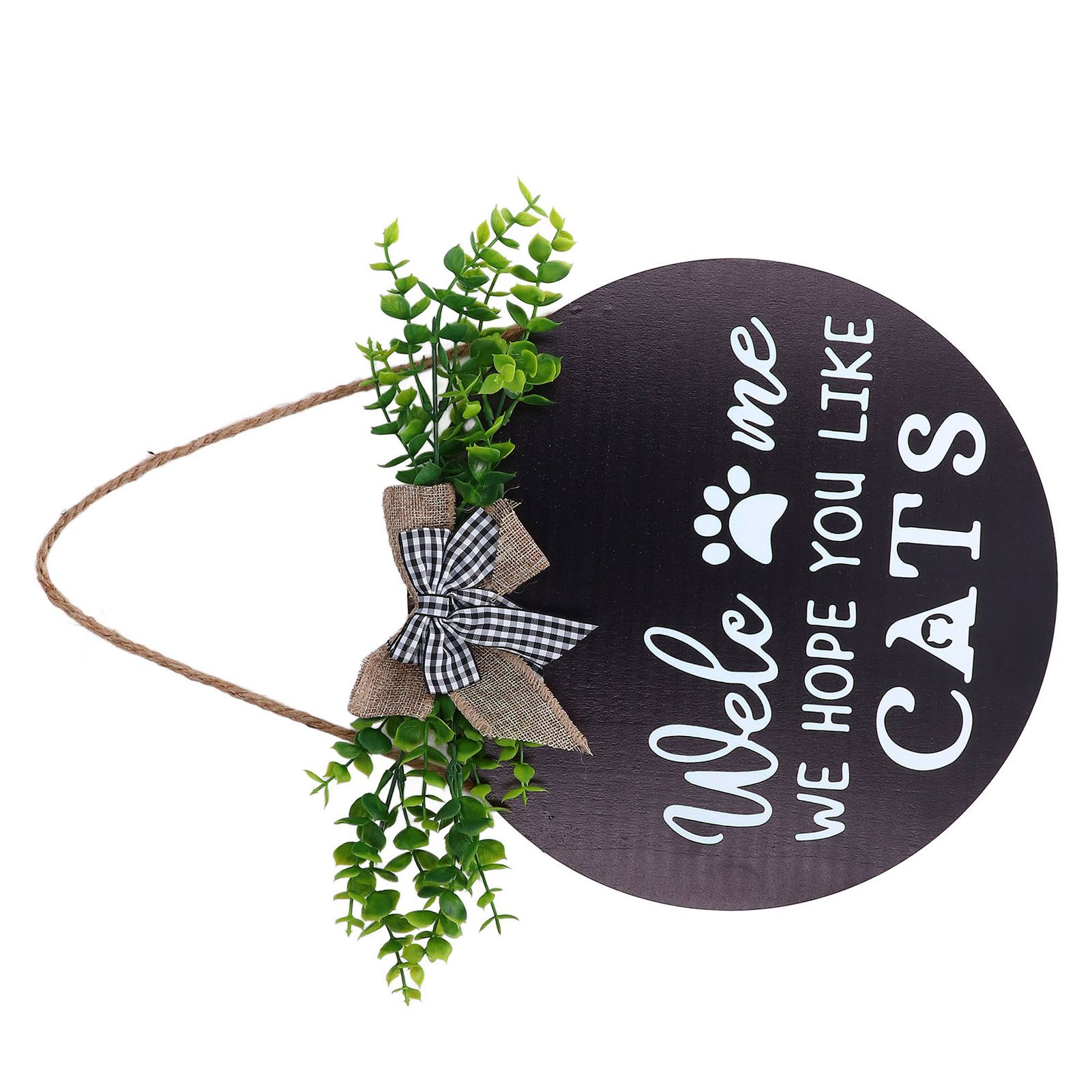 Rustic Welcome Wreath Sign Lovely Farmhouse Front Porch Decoration for Home view 8