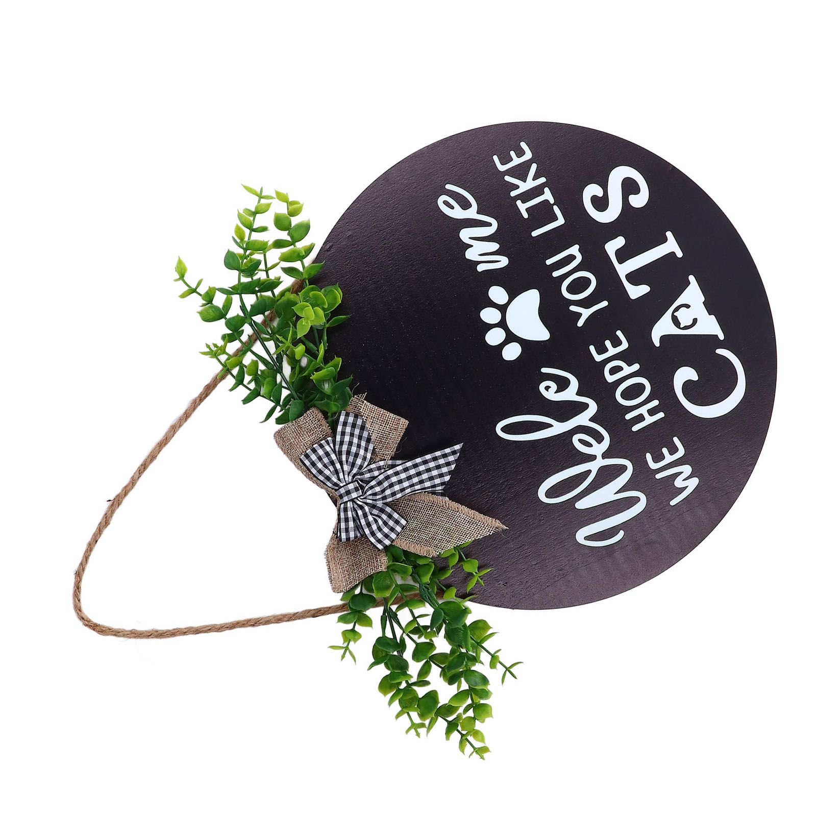 Rustic Welcome Wreath Sign Lovely Farmhouse Front Porch Decoration for Home view 9