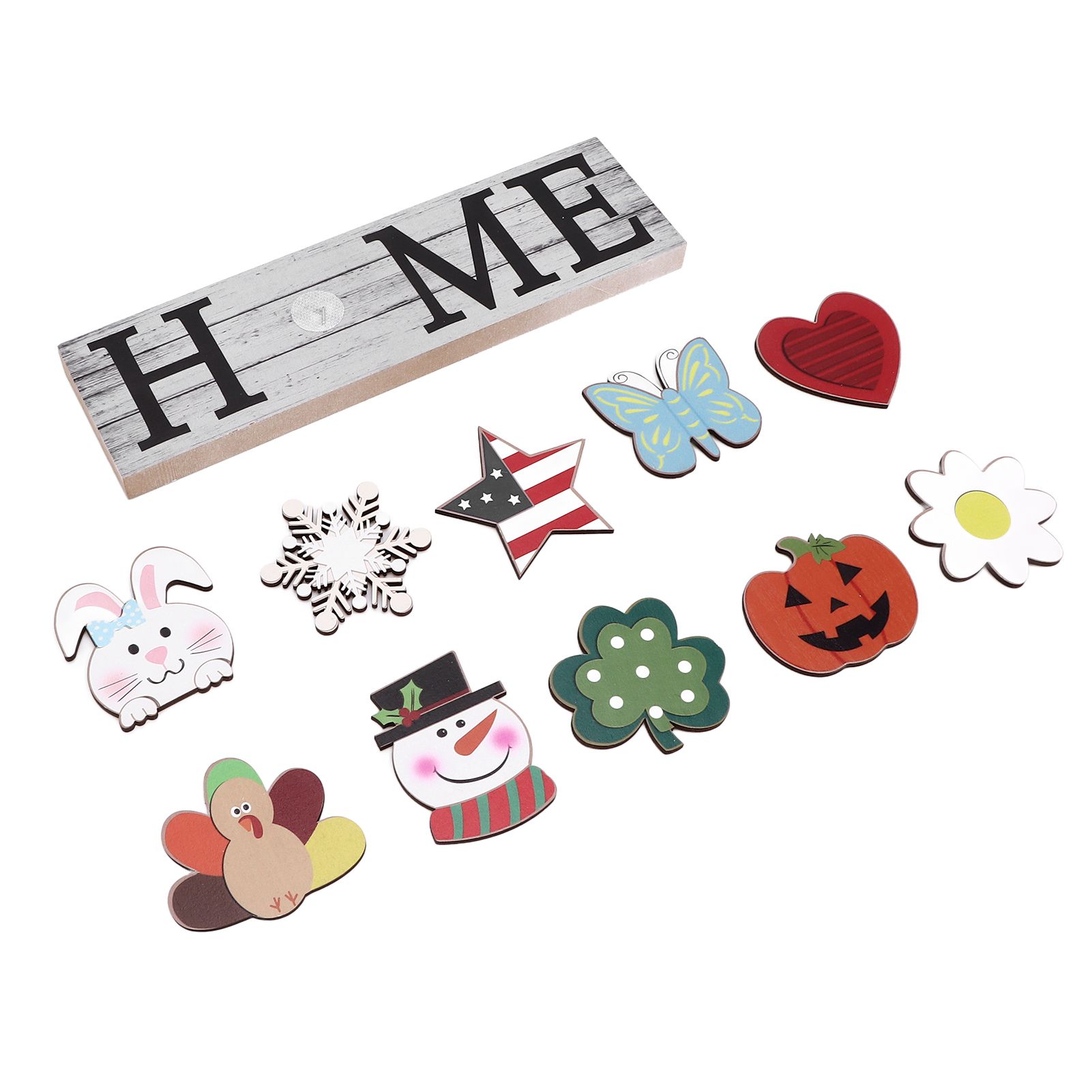Wooden Country Home Decoration Welcome Sign Wall Decoration 10 Interchangeable view 2