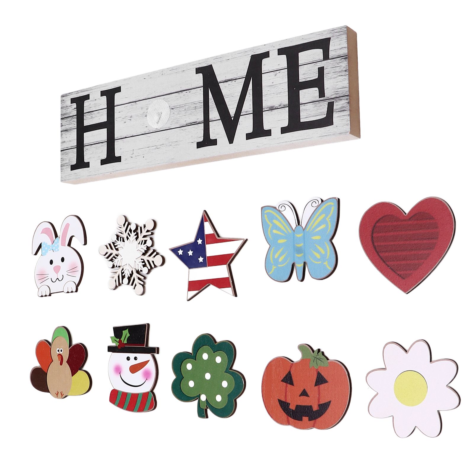 Wooden Country Home Decoration Welcome Sign Wall Decoration 10 Interchangeable view 4