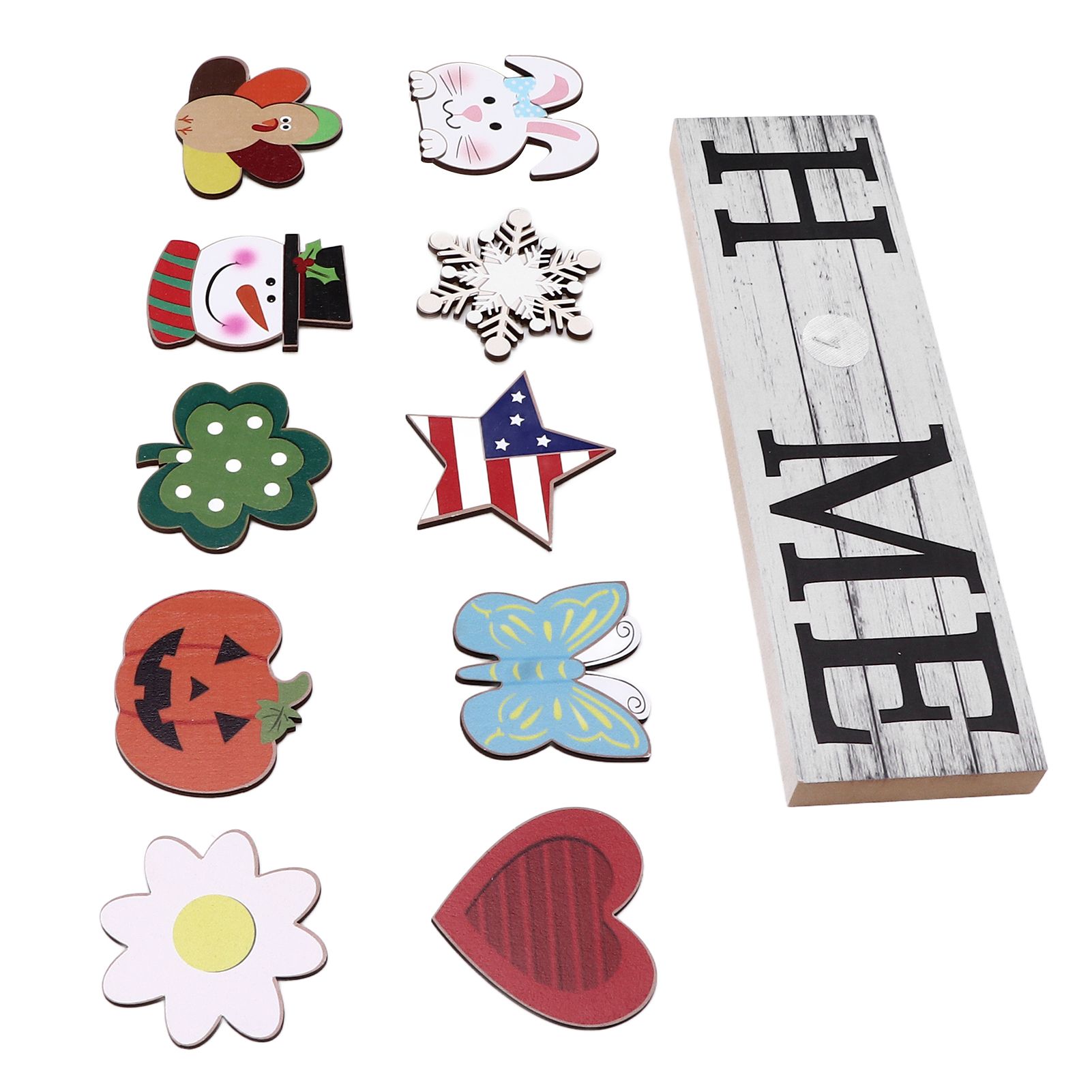 Wooden Country Home Decoration Welcome Sign Wall Decoration 10 Interchangeable view 6
