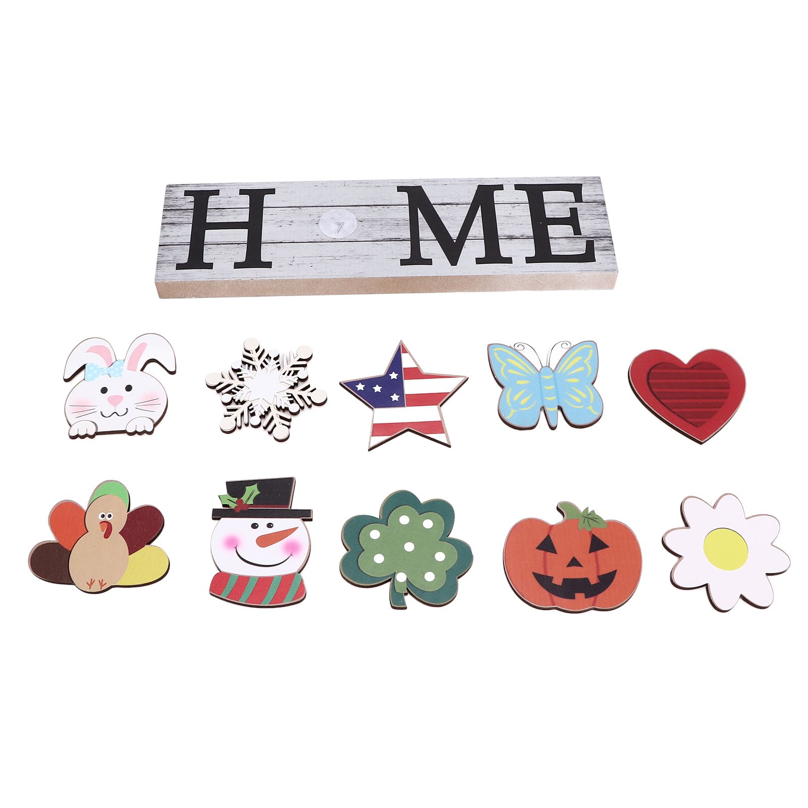 Wooden Country Home Decoration Welcome Sign Wall Decoration 10 Interchangeable view 7