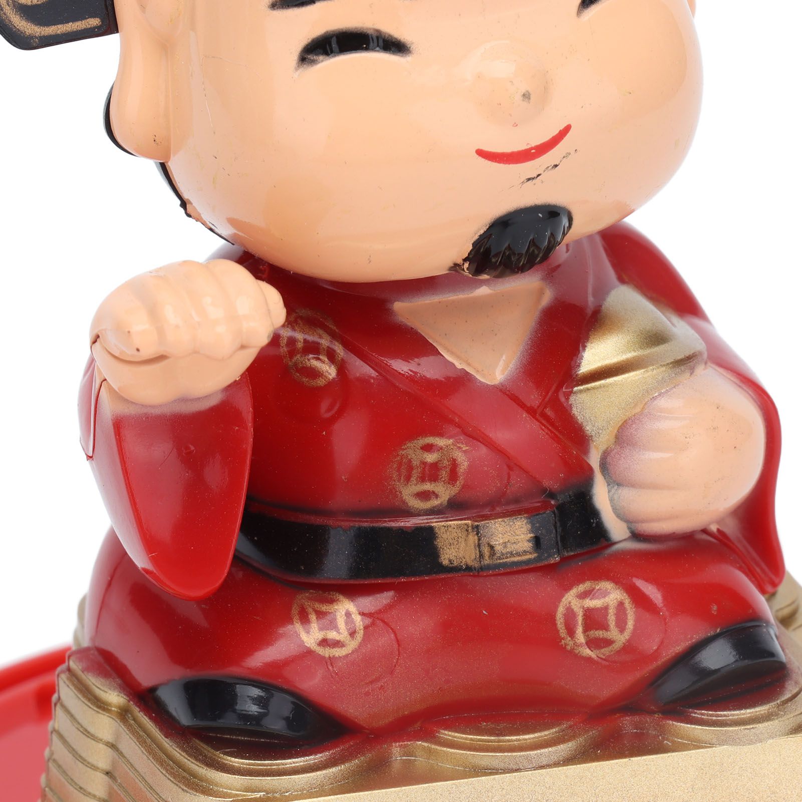 Lucky Ornaments Solar Powered Cute God of Wealth Decoration with Waving Arm view 13