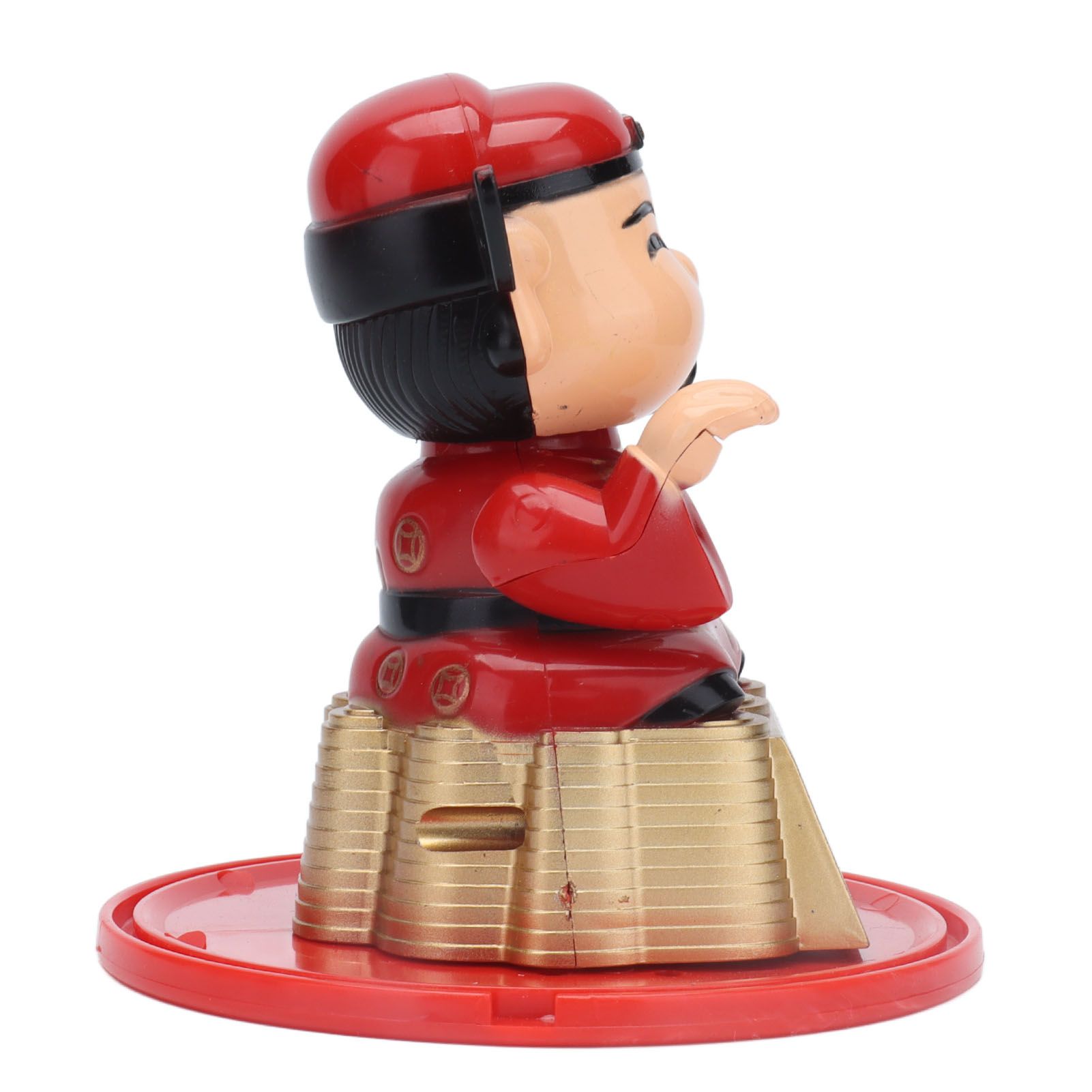 Lucky Ornaments Solar Powered Cute God of Wealth Decoration with Waving Arm view 14