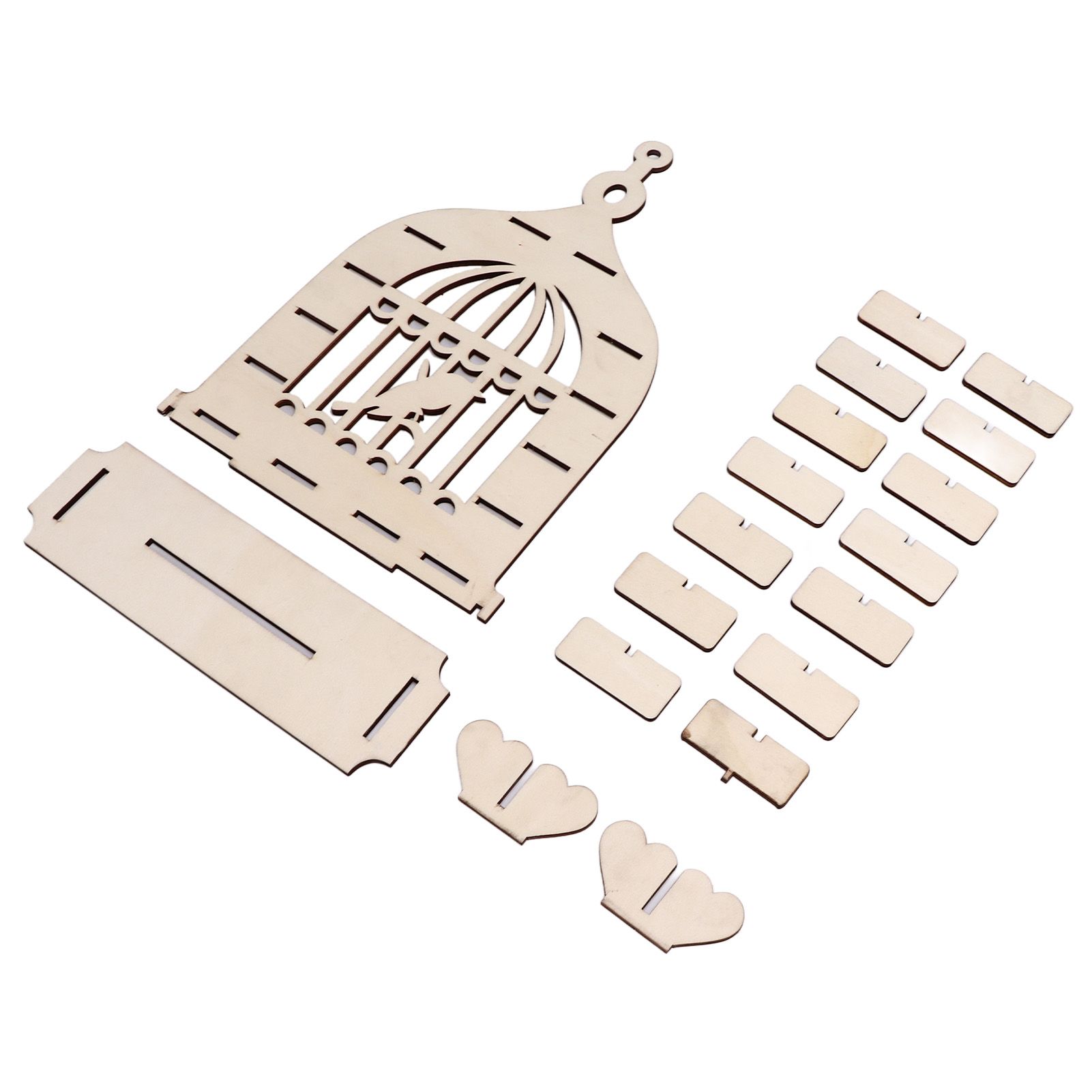 Wooden Chocolate Display Stand Bird Cage Style Dessert Display Shelves view 5