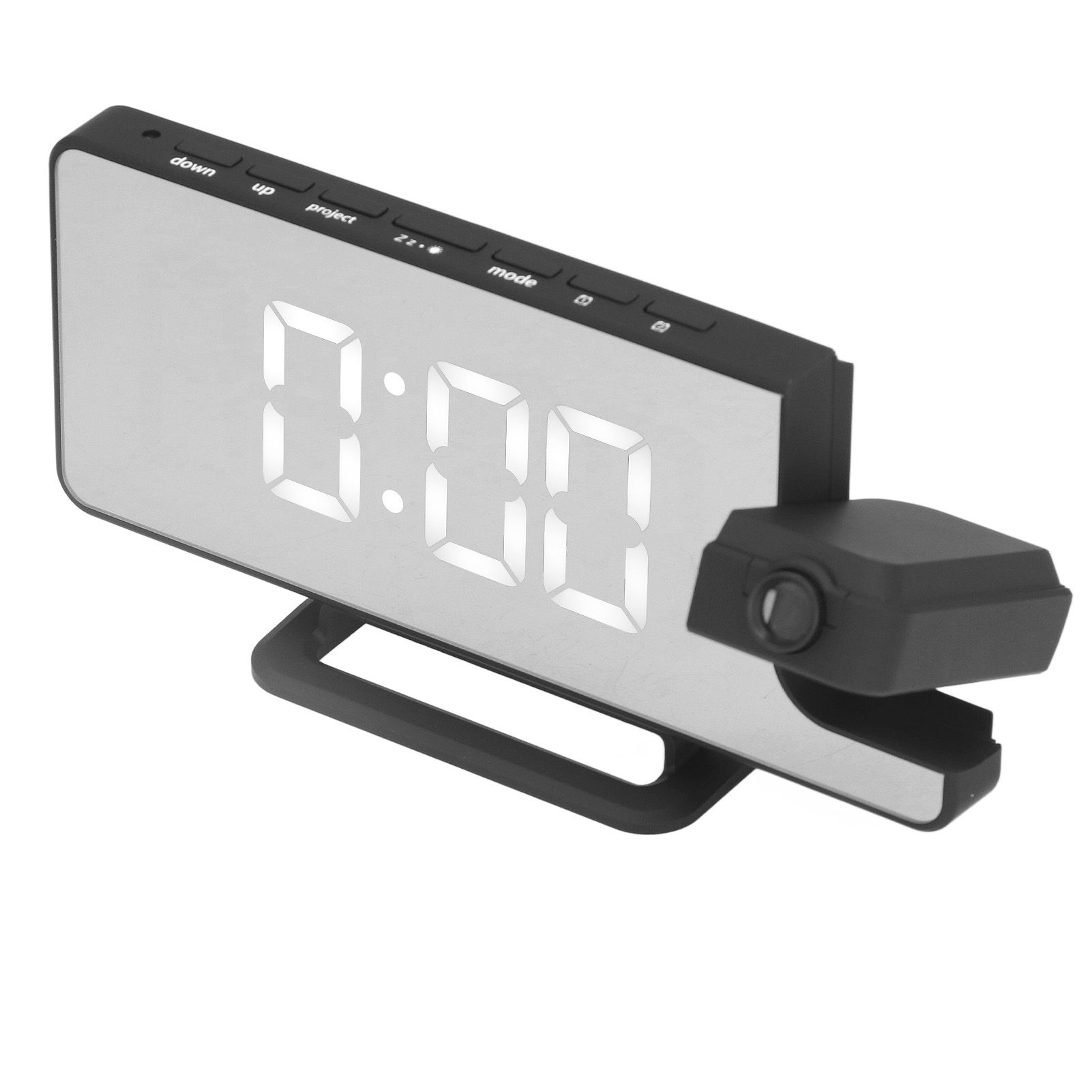Projection Alarm Clock LED Digital Mirror Alarm Clock Rechargeable 6 Gear view 3