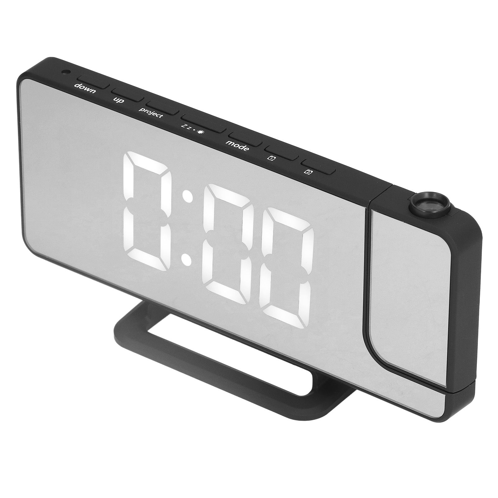 Projection Alarm Clock LED Digital Mirror Alarm Clock Rechargeable 6 Gear view 4