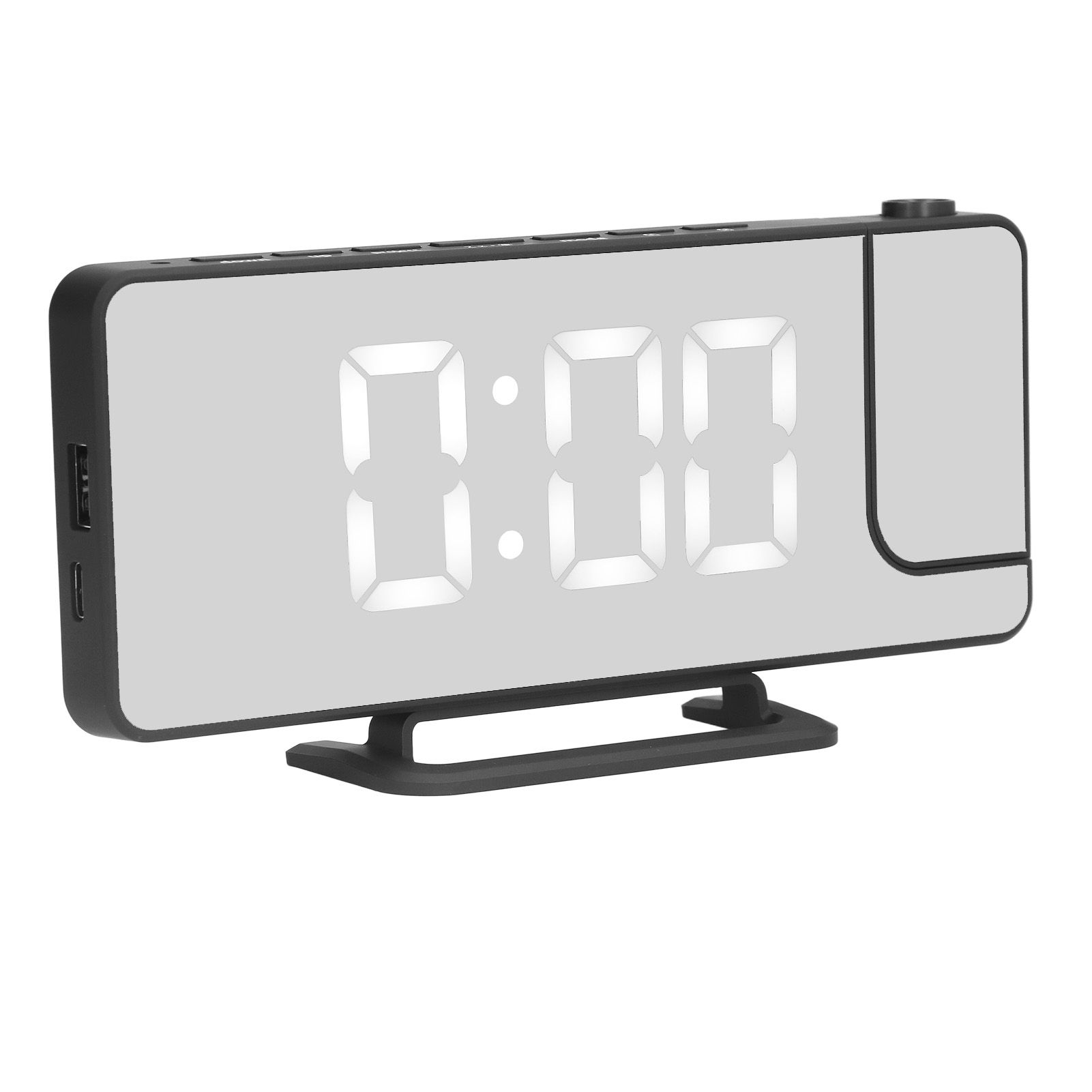 Projection Alarm Clock LED Digital Mirror Alarm Clock Rechargeable 6 Gear view 5