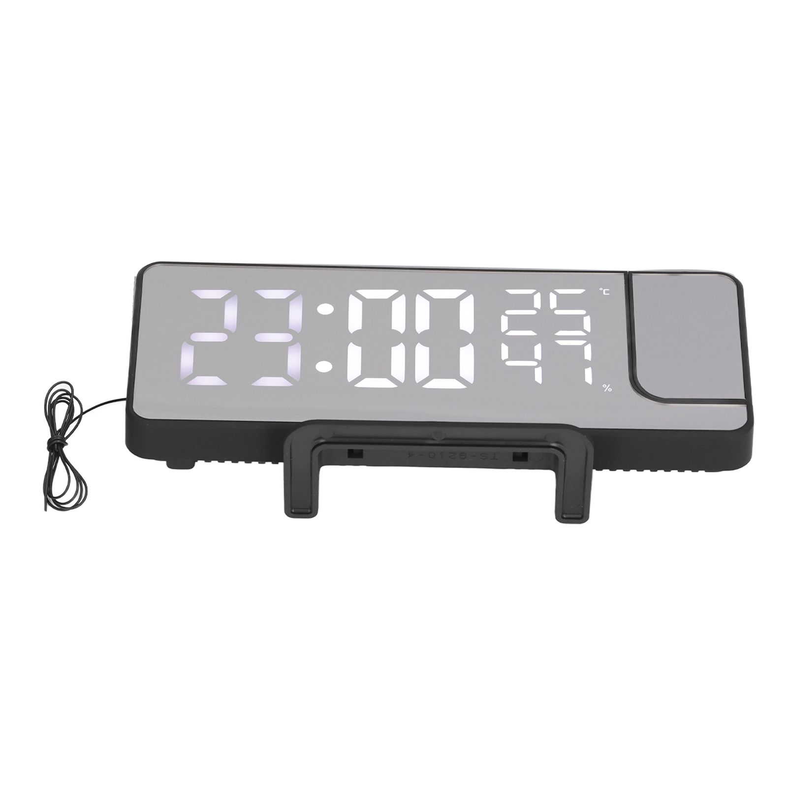 Projection Alarm Clock Mirror Screen USB Charging Snooze 180° Digital view 10