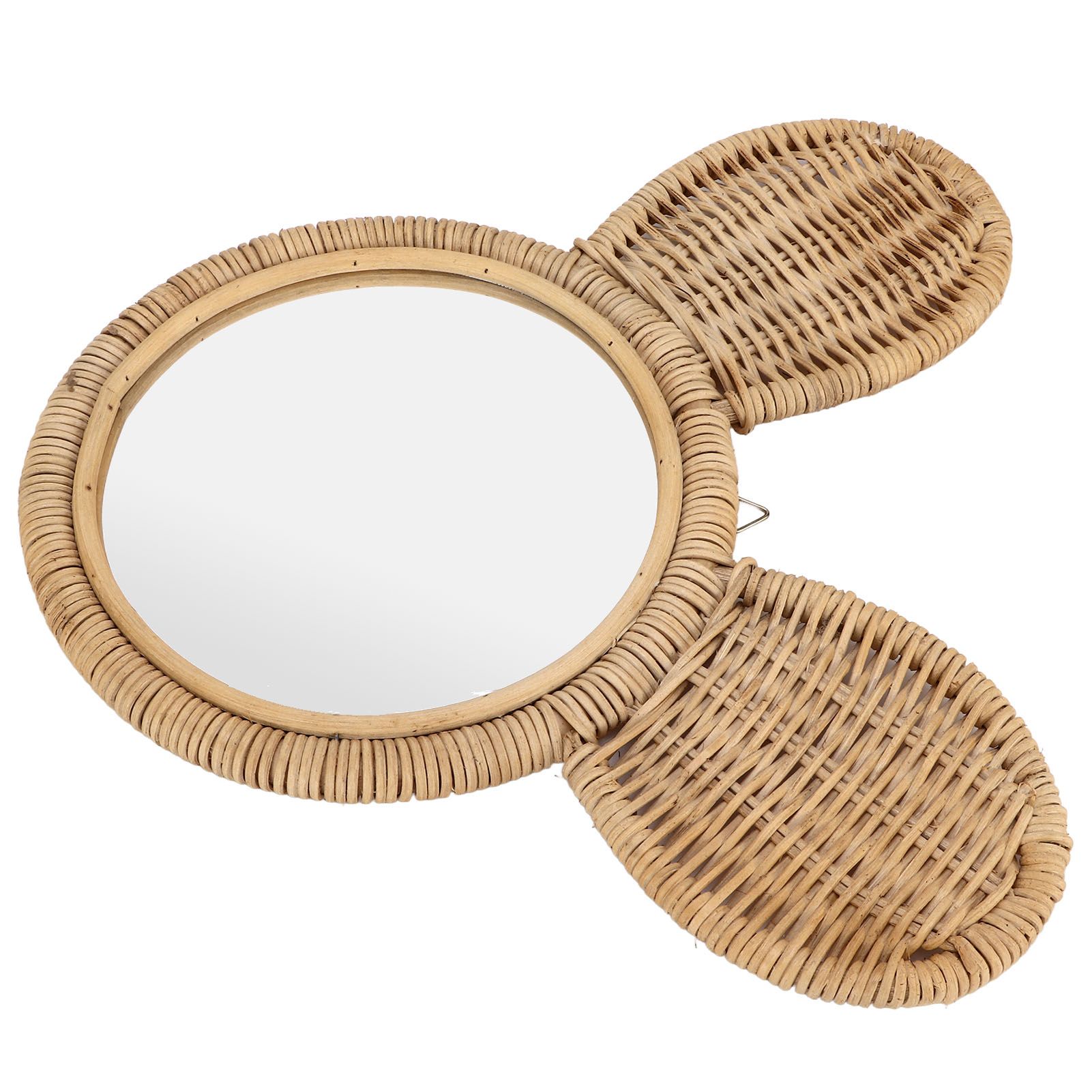 Hanging Mirror High Definition Rattan Mirror Wall Decorative Makeup Mirror for view 4
